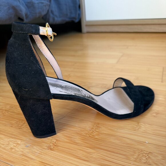 Stuart Weitzman Suede Sandals, 9 - Picture 1 of 4